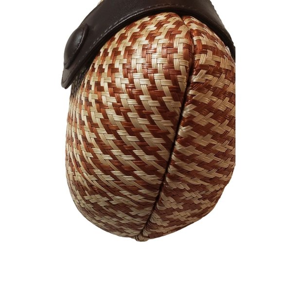 Le Sac vintage mini clutch woven rounded edge - Picture 5 of 12